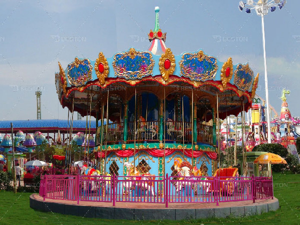 Double decker carousel rides