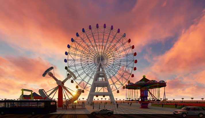 Big ferris wheel ride